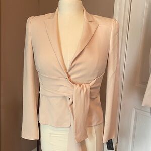 Valentino Roma NWT cream Women's Blazer with Wrap Detail